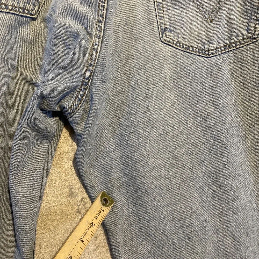Levis 550 Jeans Men's Sz 42x30 Blue Faded Relaxed Distressed Classic Casual Dad